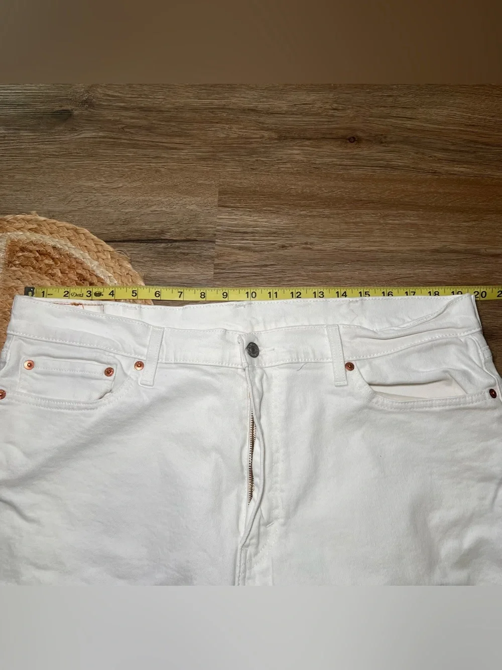 LEVI'S 541 White Denim Mens Jeans